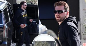 Luka Doncic, do Lakers, parecia calmo do lado de fora do apartamento de solteiro em Manhattan Beach em meio ao drama