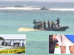 Duas pessoas morreram depois que dois barcos que transportavam estudantes viraram em um canteiro de obras de uma base dos EUA no sul do Japão