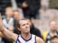 O recordista de jogos do Fremantle Dockers, David Mundy, recebeu uma homenagem ao Hall da Fama da Austrália Ocidental