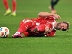 Harry Kane foi expulso contra o Bayern em Gladbach