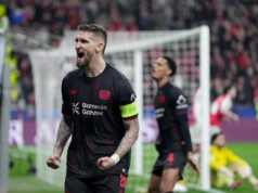 Andrich e a ex-estrela do Leverkusen, Havertz, reagiram ao impasse na primeira mão