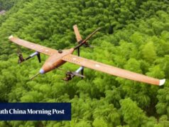 Redução de custos de 75%: China apresenta o primeiro drone de asa fixa do mundo feito de fibra de bambu
