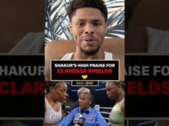Shakur Stevenson dá sua rosa a Claressa Shields 🐐💯 – Boxing News