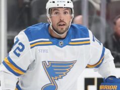 Red Wings adquire D Justin Faulk da reconstrução do Blues