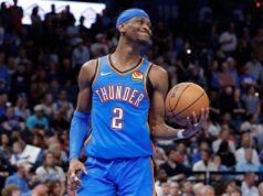 Gilgeous Alexander empatou a marca de Chamberlain em jogos consecutivos de 20 pontos