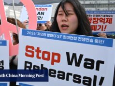 Os EUA lançaram um grande exercício militar com a Coreia do Sul enquanto atacavam o Irão.