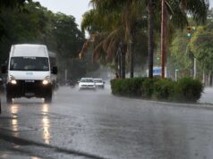 Alerta laranja para Santiago del Estero: 87mm de chuva nas últimas 12 horas e SMN prevê mais tempestades.