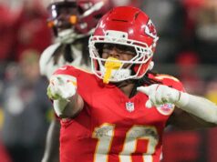 Relatório: Os Leões estão contratando o ex-Chefes RB Isiah Pacheco.