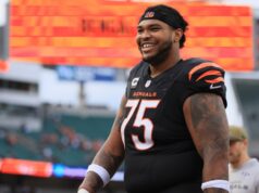Bengals confirma OT Orlando Brown Jr., sem agente, para extensão de 2 anos