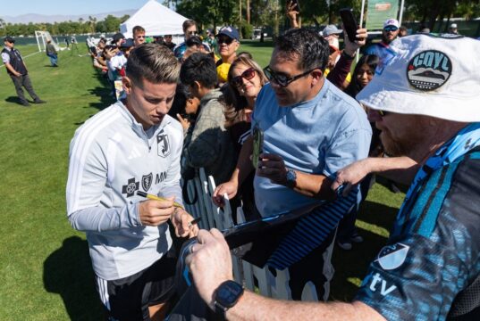 James Rodriguez fará sua estreia pelo Minnesota United em Vancouver.