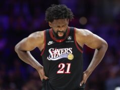 76ers C Joel Embiid (oblíquo) eliminado em pelo menos 3 jogos