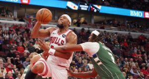 O Bulls usou uma sequência de 27-0 para quebrar uma seqüência de 11 derrotas consecutivas contra o Bucks