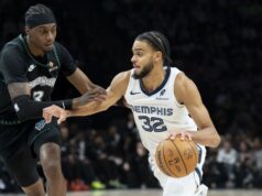 Anthony Edwards marcou 41 na vitória dos Wolves sobre os Grizzlies.