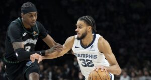 Anthony Edwards marcou 41 na vitória dos Wolves sobre os Grizzlies.