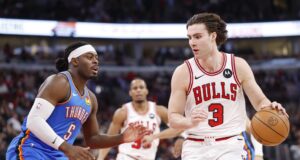 O Thunder, sem Shai Gilgeous-Alexander, ultrapassa facilmente os Bulls