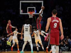 Kel’el Ware encheu a folha de estatísticas enquanto o Heat entregava ao Nets sua décima derrota consecutiva.