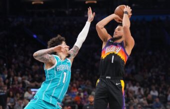 Devin Booker aborda as proezas dos Hornets nos jogos de estrada do Suns.