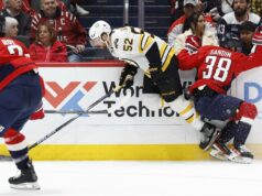 Derrota Bruins em tiroteio, quebra sequência de vitórias sem vitórias