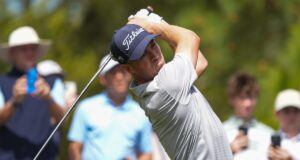 Recém-chegado, Justin Thomas procura acompanhar o ritmo dos jogadores do Valspar.