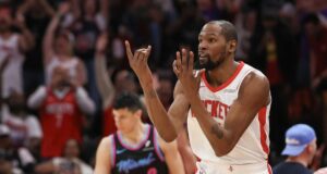 Resumo da NBA: Kevin Durant dos Rockets é o 5º na lista de maiores pontuadores de todos os tempos.