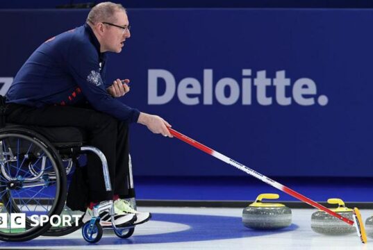 Paraolimpíadas de inverno: os rolos em cadeiras de rodas da Grã-Bretanha perdem novamente.