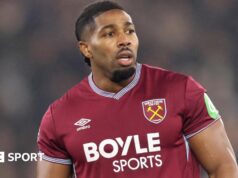 Adama Traver: extremo do West Ham proibido de levantar pesos, diz Nuno Espírito Santo