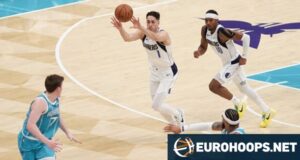 John Poulakidas: estreia na NBA com o Mavericks, vitória confortável para o Hornets