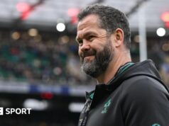 Andy Farrell: O técnico da Irlanda espera ‘discussões’ sobre o futuro em meio a ligações com os sarracenos