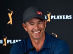 É grande? Os australianos Adam Scott, Jason Day e Min Woo Lee pesaram