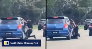 Clipe viral de homem malaio agarrado ao carro em movimento da ex-mulher leva à prisão em Johor