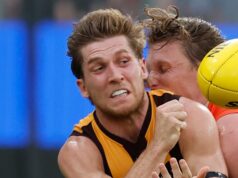 O casal Hawthorn, Dylan Moore e Connor Macdonald, admitiu ter passado uma noite na prisão durante uma viagem aos EUA.