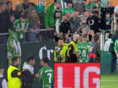 Anthony enfrentou muitos torcedores do Betis após o jogo