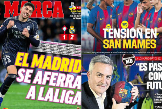 Capas após a dolorosa vitória do Real Madrid