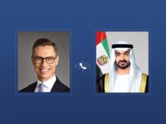 Mohammed bin Zayed e o Presidente da Finlândia discutem por telefone as perigosas repercussões da escalada na região