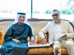 Saud bin Saqr recebe o artista visual italiano Lorenzo Quinn