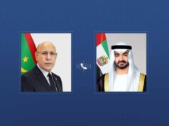 Mohammed bin Zayed e o Presidente da Mauritânia discutem os desenvolvimentos na região