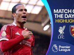 O Liverpool marcou cinco gols em uma vitória dominante sobre o West Ham.