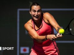 Indian Wells: Aryna Sabalenka venceu Naomi Osaka por 6-2 e 6-4 para chegar às quartas de final
