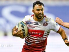 Bevan French: Zagueiro do Wigan Warriors afastado por 4 meses, rompimento do tendão de Aquiles.
