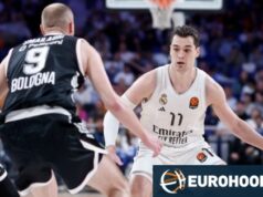 O Real Madrid segurou o Virtus no último minuto.