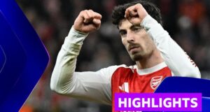 O pênalti tardio de Huertz valeu ao Arsenal o empate em Leverkusen.
