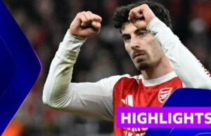 O pênalti tardio de Huertz valeu ao Arsenal o empate em Leverkusen.