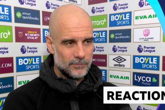 West Ham United 1-1 Manchester City: entrevista pós-jogo com Pep Guardiola