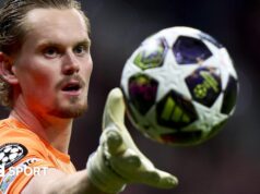 Antonin Kinsky: Goleiro do Spurs grato pelo apoio após ‘pesadelo’ no Atlético de Madrid na Liga dos Campeões