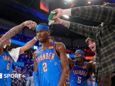 Shai Gilgeous-Alexander quebra o recorde de pontos da NBA de 63 anos.