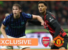 Pedido de transferência de Pio Esposito do Arsenal, Man United