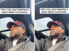 Pai, eu só quero ‘Dirija tranquilamente para a escola’. Então as crianças começaram a fazer perguntas.