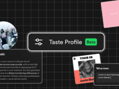 Spotify tenta enviar usuários diretamente para a página inicial do Taste Profile