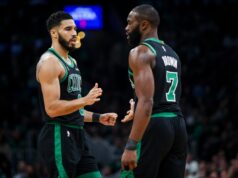 Jaylen Brown, do Celtics, bate o recorde de Jayson Tatum