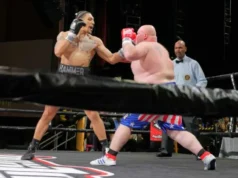 Josh Popper tira o ar de Dillon Pumphrey em Atlantic City.